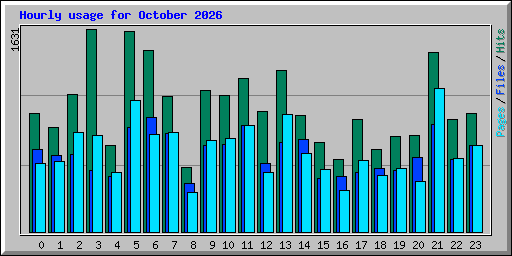 Hourly usage for October 2026